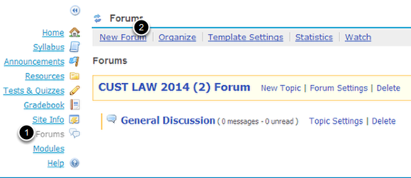 Creating a Forum